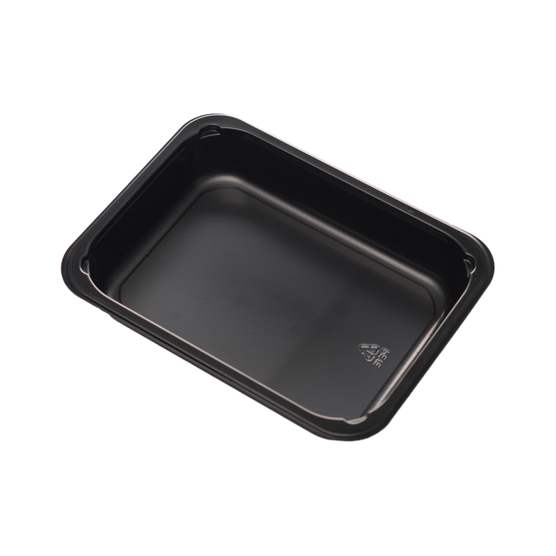 Hitray 002 27 oz. Plateau de cpet noir rectangulaire