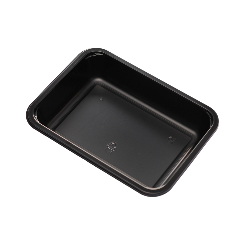 Hitray 004 21 oz. Téglalap alakú fekete CPET tálca