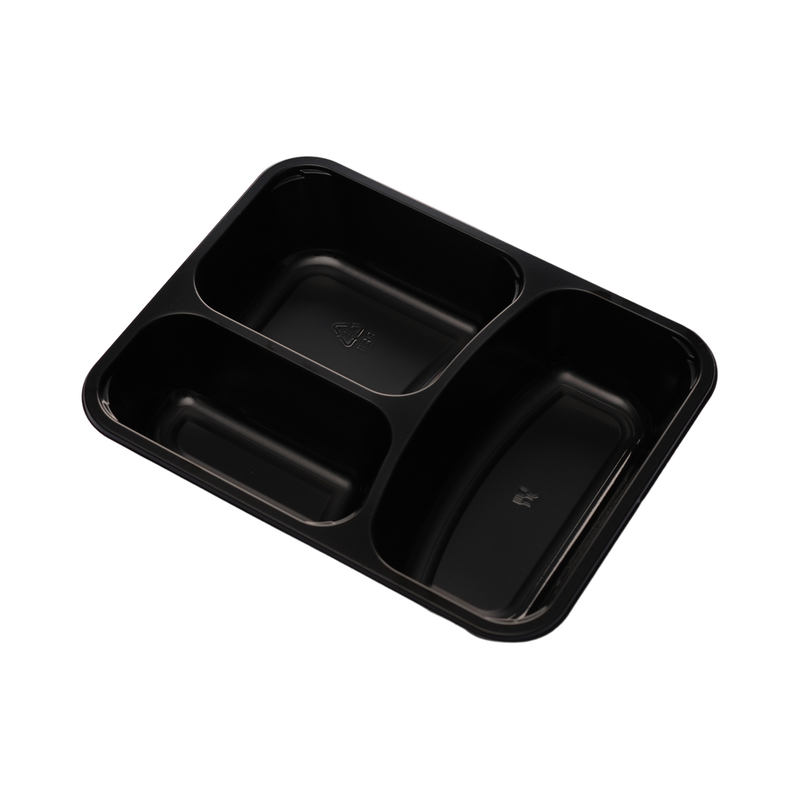 Hitray 005 34 oz. Rectangular black cpet tray
