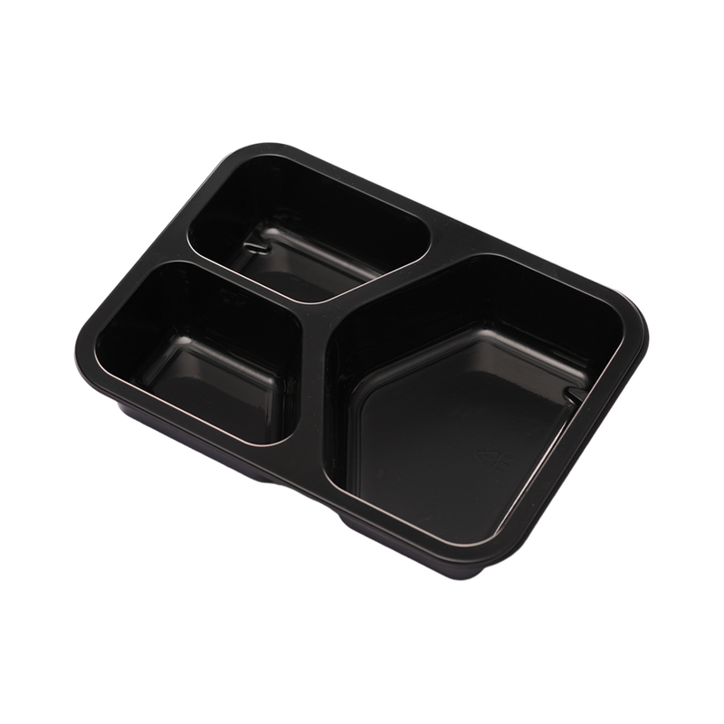 Hitray 006 27 oz. Rectangular black cpet tray