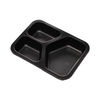 Hitray 017 25 oz. Rectangular black cpet tray