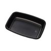 Hitray 027 14 oz. Oval Black CPET Tray 