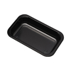 Hitray 031 17 oz. Rectangular Black CPET Tray 