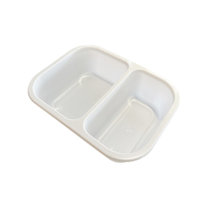 Hitray Hi46 17 Oz. Rectangle White CPET Tray