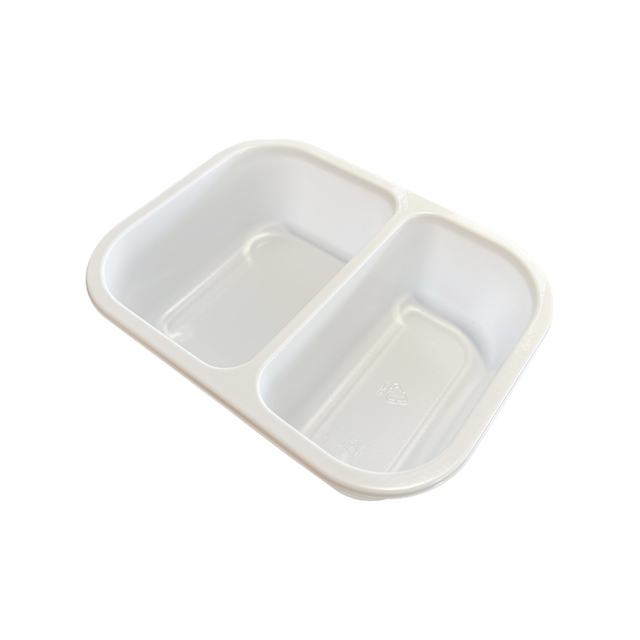 Hitray Hi46 17 Oz. Rectangle White CPET Tray