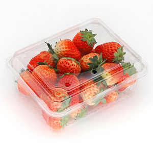 Hi tray hs-500c 7.2 x 4.72 pulgada pagkain packaging rektanggulo malinaw na tray ng alagang hayop