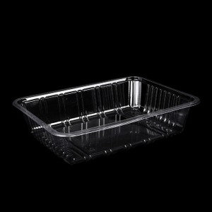 Hi tray 8.66 x 7.09 x 2.36 pulgada plastic disposable rektanggulo malinaw na tray ng alagang hayop