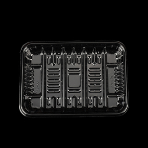 Hi tray 7.48 x 5.51 x 0.98 pulgada plastic disposable rektanggulo malinaw na tray ng alagang hayop