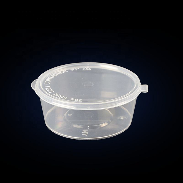 Hi-tray Small Containers + Lids Clear PP Sauce Box