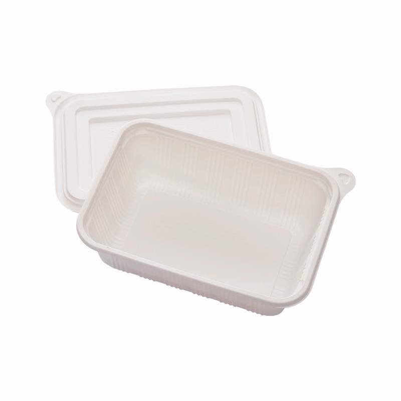 Hi tray disposable microwavable food storage meal prep container pla sheet pla tray