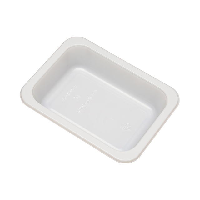 Hitray Hi55 10Oz. Rectangle White CPET Tray