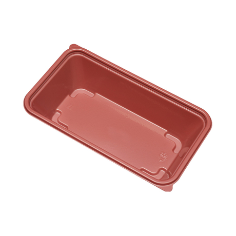 Hitray Hi59 25Oz.Rectangle Red CPET Tray