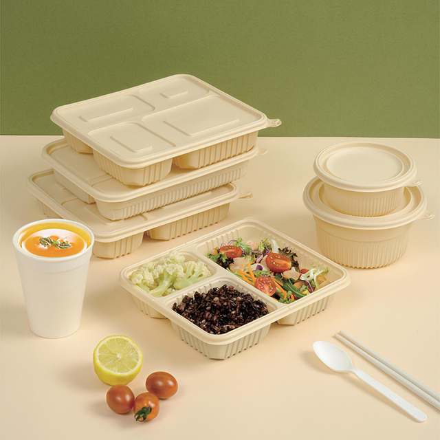 Hitray 1300ml Natural Cornstarch Food Container