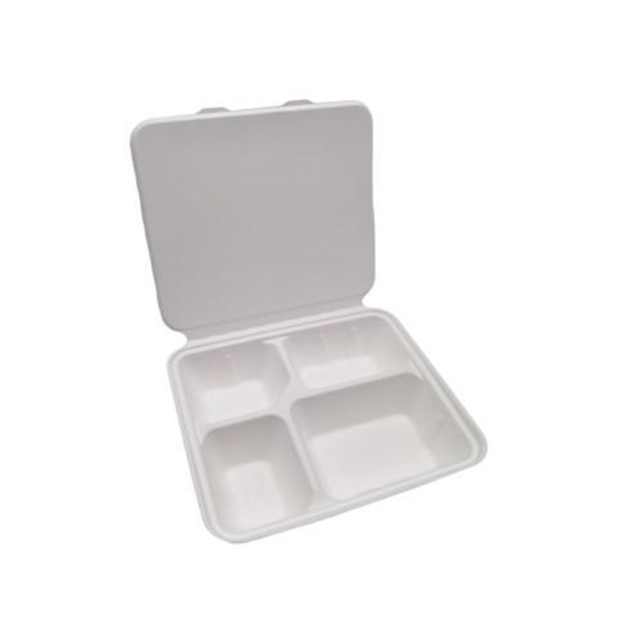 Hitray 600ML Connected Lunch Box Bagasse Food Container