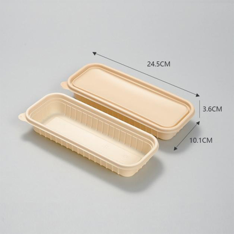  Hi Tray Hot Selling 1250ml Corn Starch Rectangular Disposable Lunch Box Meal Prep Containers For Food
