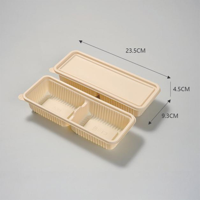  Hi Tray Best Price Large Cornstarch Containers Eco-Friendly Degradable Degradable Corn Starch Box