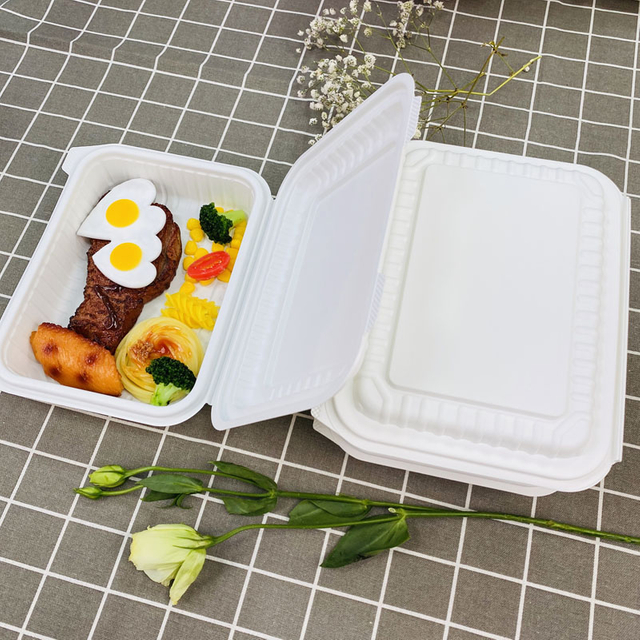 Hitray 500/550ML Bento Lunch Box PLA Meat Tray