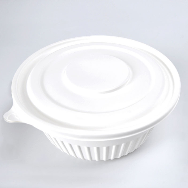 Hitray Disposable 360ML Pla Salad Bowl With Lid PLA Meat Tray