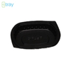Hitray Hi28 17 oz. Plateau de cpet noir rectangulaire 