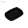 Hitray Hi28 17 oz. Plateau de cpet noir rectangulaire 