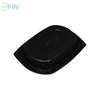 Hitray Hi28 17 oz. Plateau de cpet noir rectangulaire 