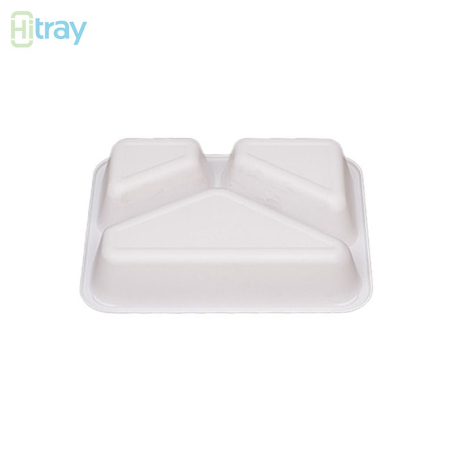 Hitray 040 25Oz.Rectangle White CPET Tray