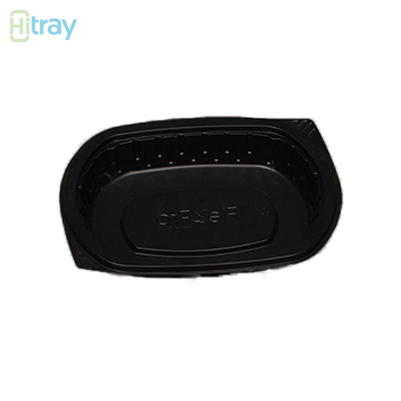 Hitray Hi28 17 oz. Plateau de cpet noir rectangulaire 